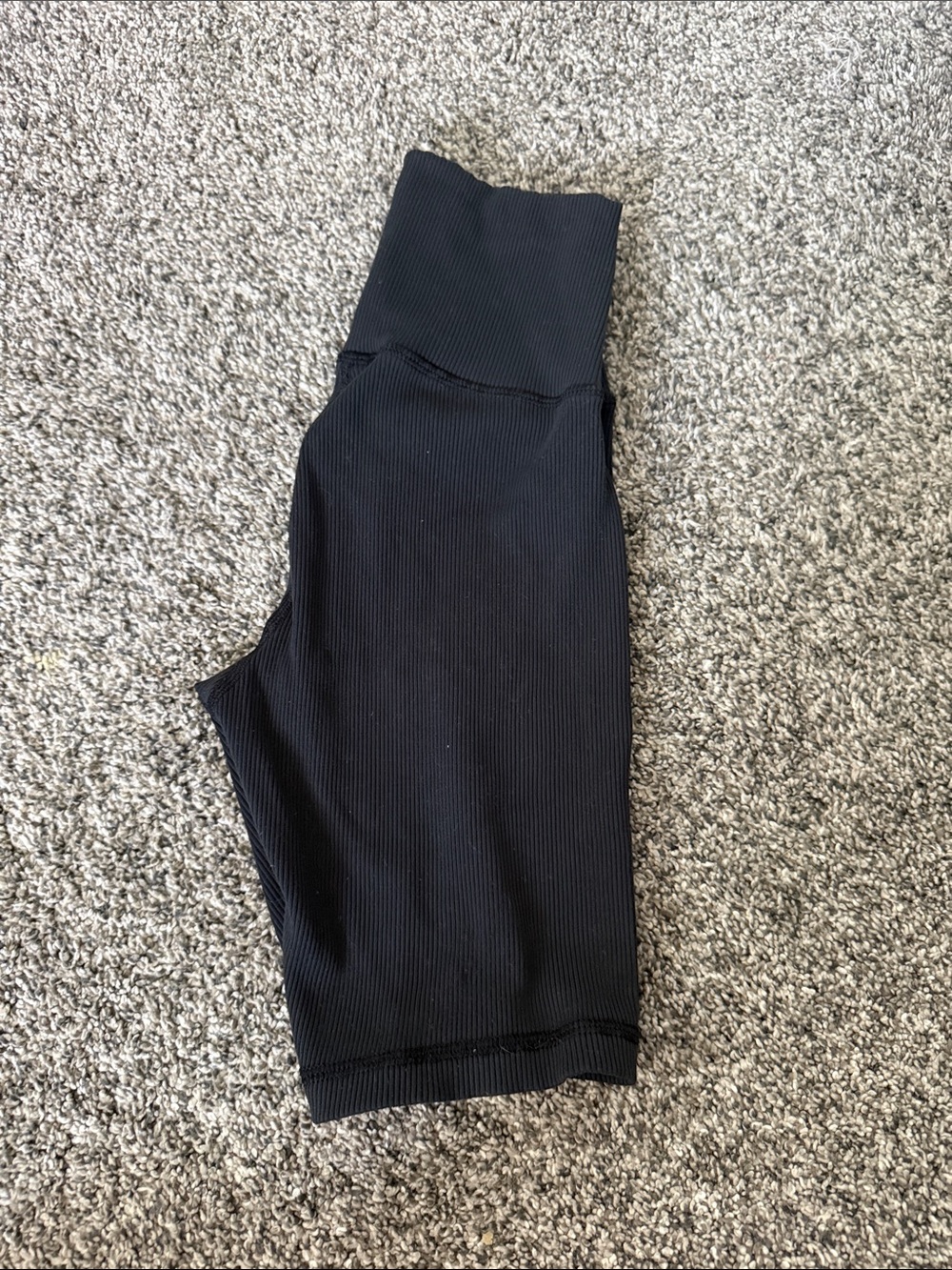Aerie Offline by Aerie Ribbed Biker Shorts, Black, Size Small 7” Inseam